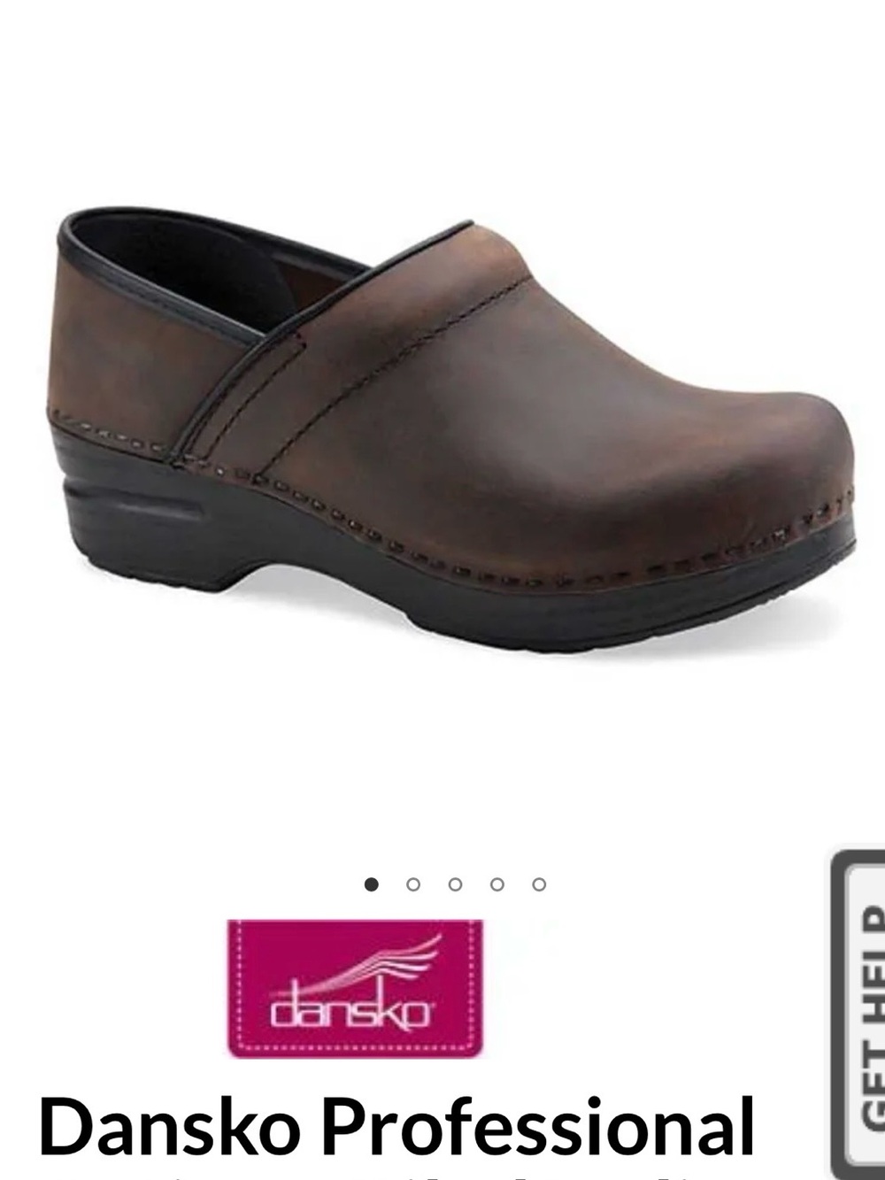 Dansko Brown Leather Professional Clog